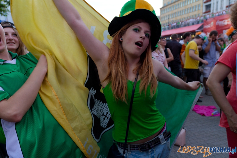 Włochy - Irlandia - doping w Oficjalnej Strefie Kibica UEFA EURO Poznań 2012  Foto: lepszyPOZNAN.pl / Piotr Rychter