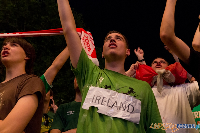 Włochy - Irlandia - doping w Oficjalnej Strefie Kibica UEFA EURO Poznań 2012  Foto: lepszyPOZNAN.pl / Piotr Rychter