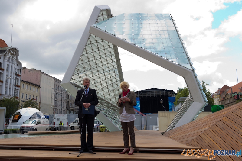 Uroczyste włączenie Fontanny Wolności  Foto: lepszyPOZNAN.pl / Piotr Rychter