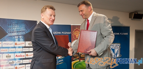 Sokołow będzie sponsorował Lecha  Foto: lechpoznan.pl/Filip Furmańczak