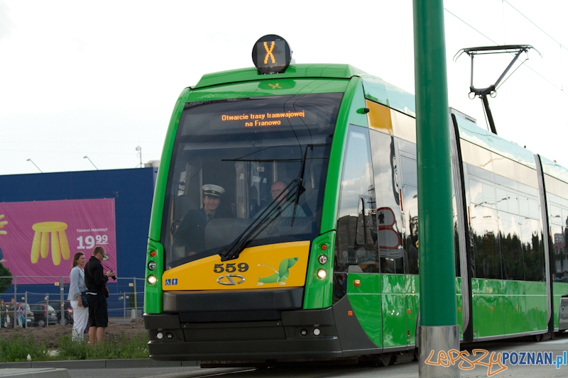 Otwarcie nowej trasy tramwajowej na Franowo 11.08.2012  Foto: lepszyPOZNAN.pl / Ewelina Gutowska