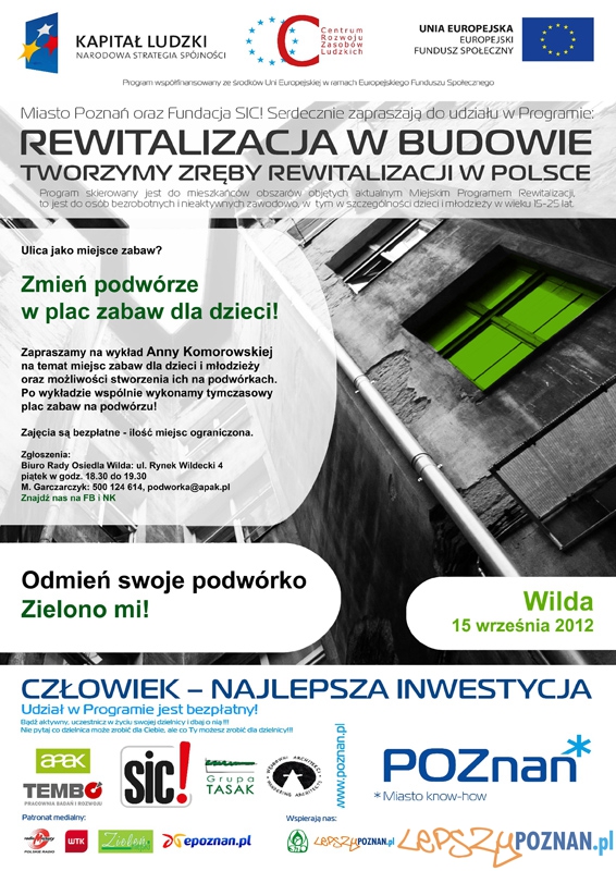 Odmień swoje podwórko - plakat  Foto: materiały prasowe