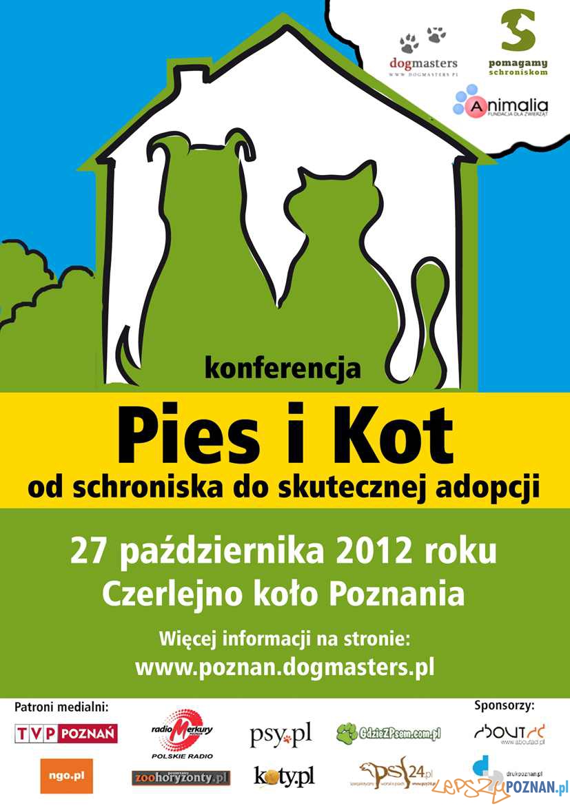 Konferencja „Pies i kot - od schroniska do skutecznej adopcji” - plakat  Foto: 