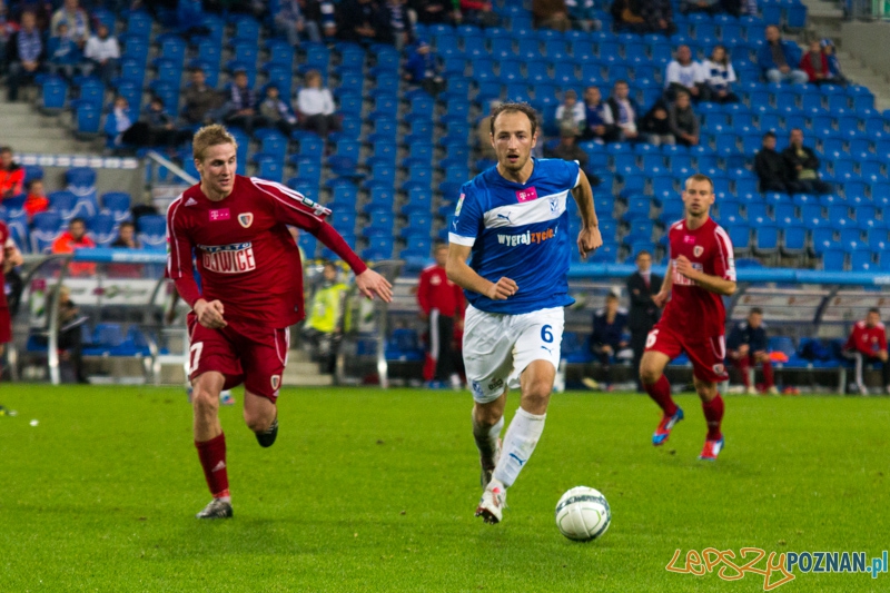 7 kolejka Extraklasy - Lech Poznań - Piast Gliwice. Stadion Miejski 6.10.2012 r. (trałka, Lazdins)  Foto: lepszyPOZNAN.pl / Piotr Rychter