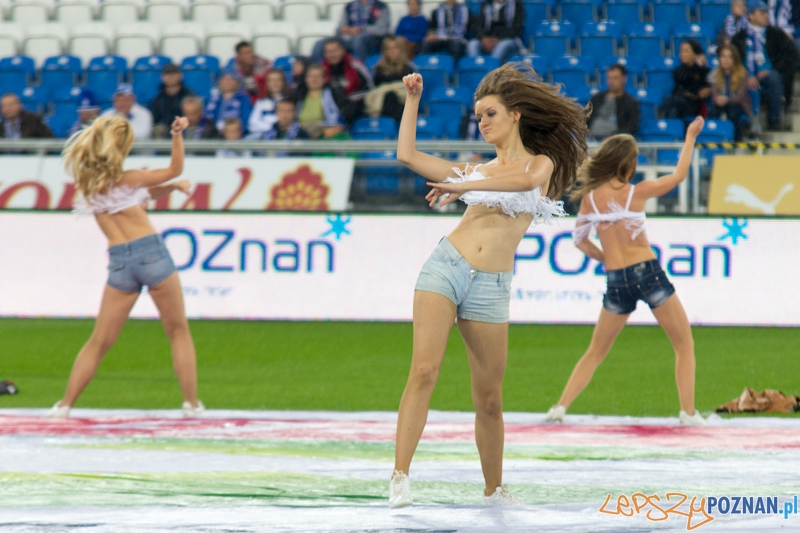 7 kolejka Extraklasy - Lech Poznań - Piast Gliwice. Stadion Miejski 6.10.2012 r. (Kolejorz Girls)  Foto: lepszyPOZNAN.pl / Piotr Rychter