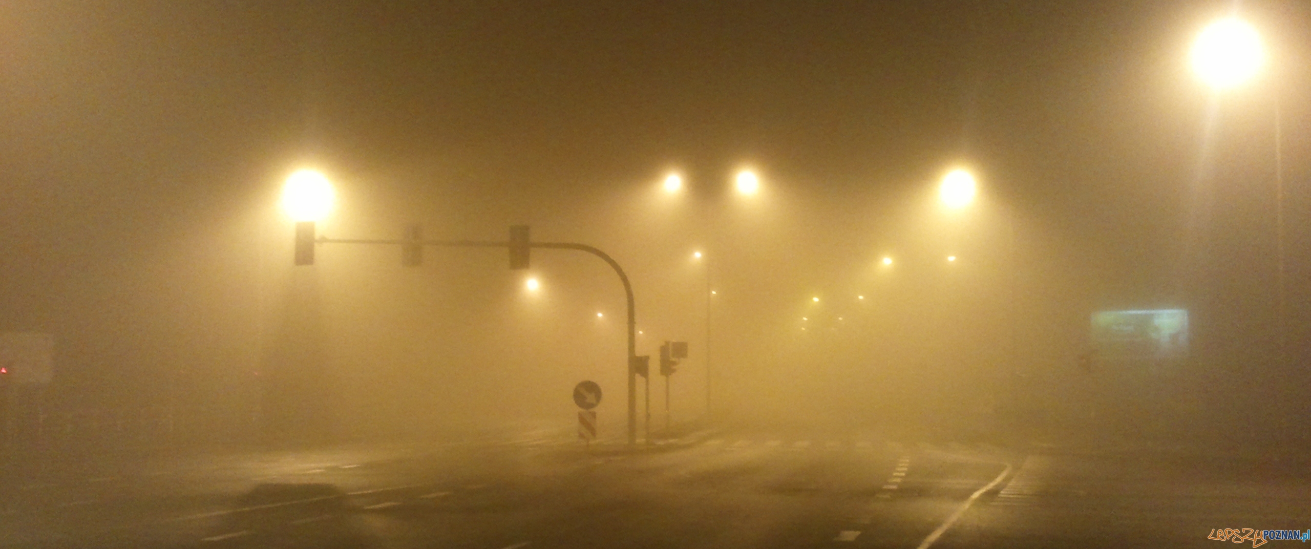 Skrzyżowanie Bułgarskiej z Marcelińską kilka minut po 6:00  Foto: lepszyPOZNAN.pl / gsm