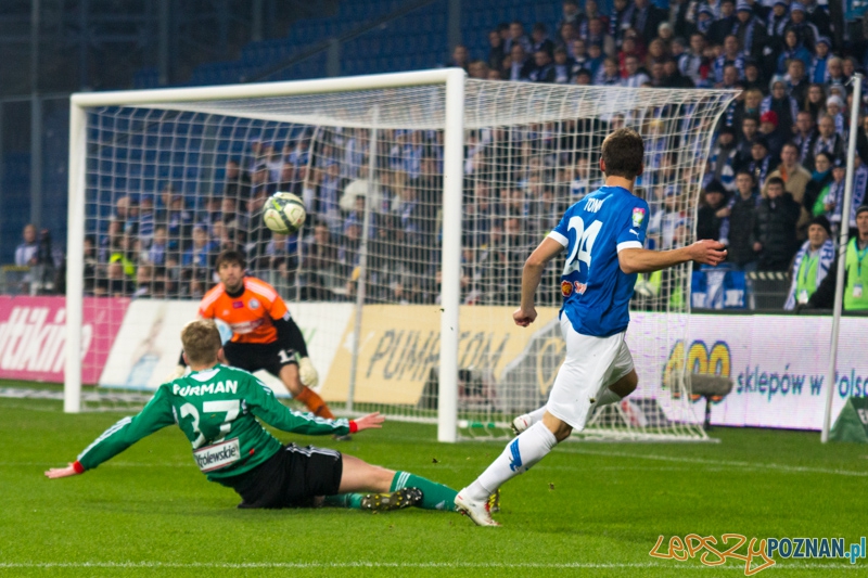 12. kolejka T-Mobile Ekstraklasy - KKS Lech Poznań - Legia Warszawa - Aleksandar Tonev, Dominik Furman, Dusan Kuciak  Foto: lepszyPOZNAN.pl / Piotr Rychter