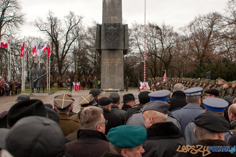 94. rocznica wybuchu Powstania Wielkopolskiego - uroczystości przed pomnikiem Powstańców Wielkopolskich  Foto: LepszyPOZNAN.pl / Paweł Rychter