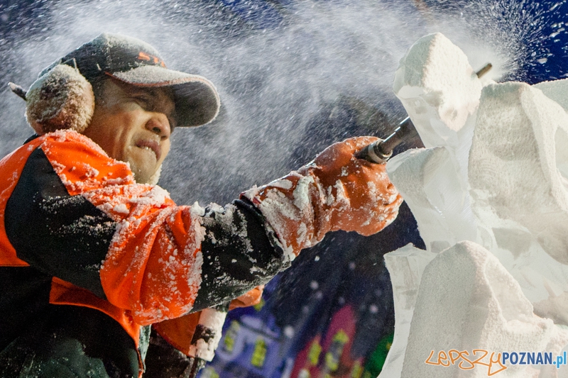 Speed Ice Carving - Poznań 08.12.2012 r.  Foto: LepszyPOZNAN.pl / Paweł Rychter