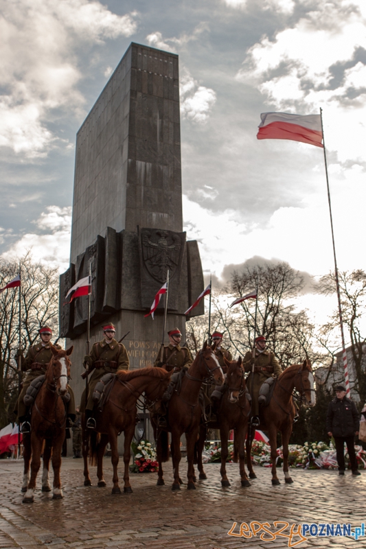 94. rocznica wybuchu Powstania Wielkopolskiego - uroczystości przed pomnikiem Powstańców Wielkopolskich  Foto: LepszyPOZNAN.pl / Paweł Rychter