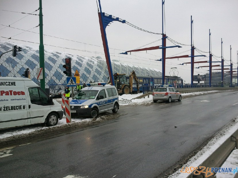 Wypadek na moście Dworcowym  Foto: Marcin