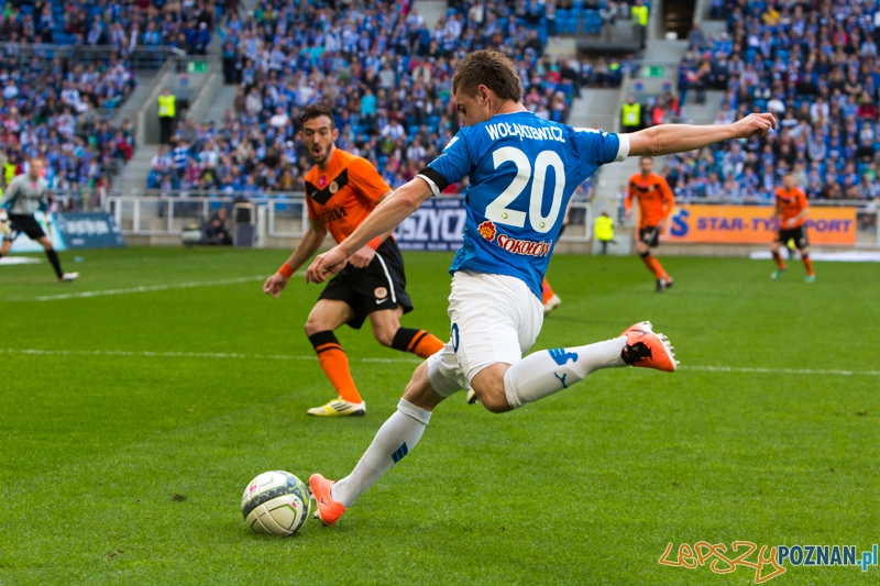 Lech Poznań - Zagłebie Lubin - Stadion Miejski 21/04.2013 r. - Huber Wołąkiewicz, Pavel Vidanov  Foto: lepszyPOZNAN.pl / Piotr Rychter