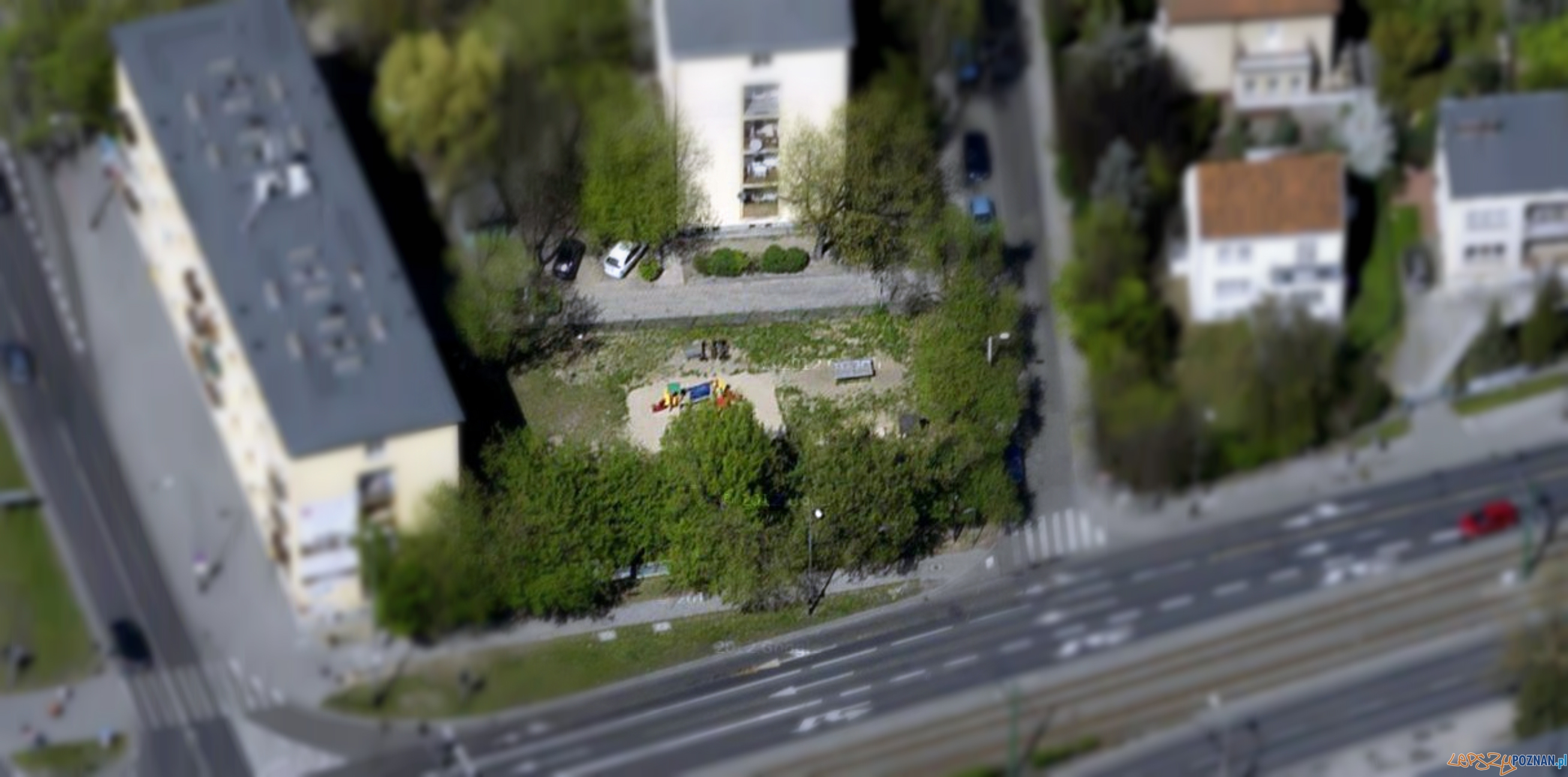 Plac zabaw przy ul. Włodkowica  Foto: Google