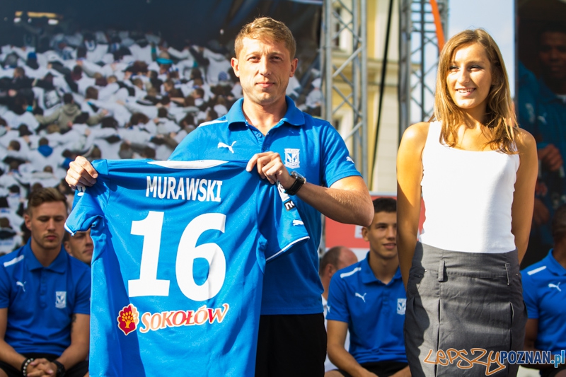 Prezentacja pierwszej drużyny Lecha Poznań - Rafał Murawski - Stary Rynek 16.07.2013 r.  Foto: lepszyPOZNAN.pl / Piotr Rychter