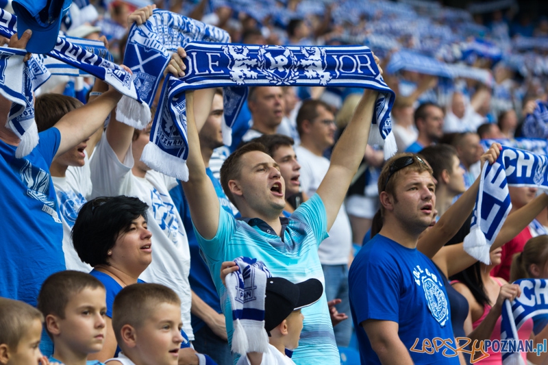 Runda kwalifikacyjna LE - Lech Poznań - Žalgiris Wilno (kibice na stadionie)  Foto: lepszyPOZNAN.pl / Piotr Rychter