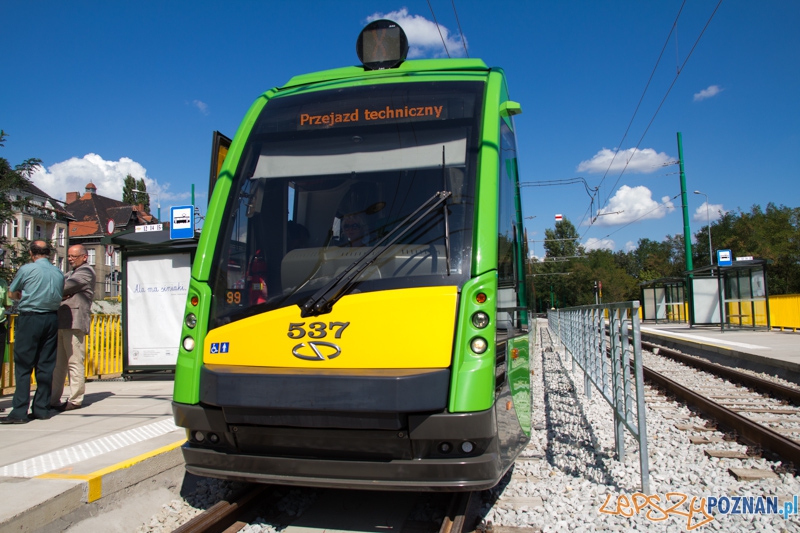 Przejazd teczniczny nowootwartą trasą - nowy odcinek PeSTki  Foto: lepszyPOZNAN.pl / Piotr Rychter