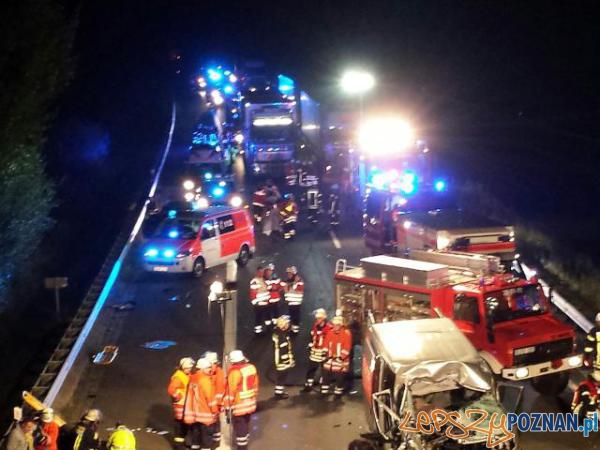 Wypadek polskiego busa w Niemczech  Foto: NDR