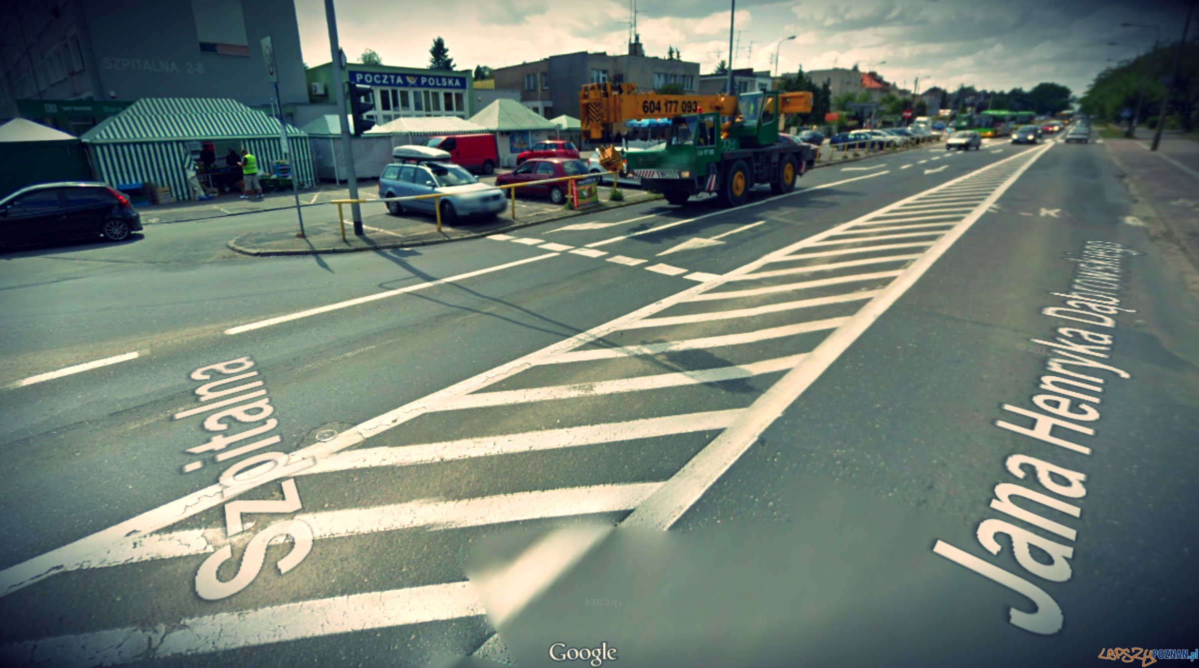 ul. Dąbrowskiego przed remontem  Foto: Google street