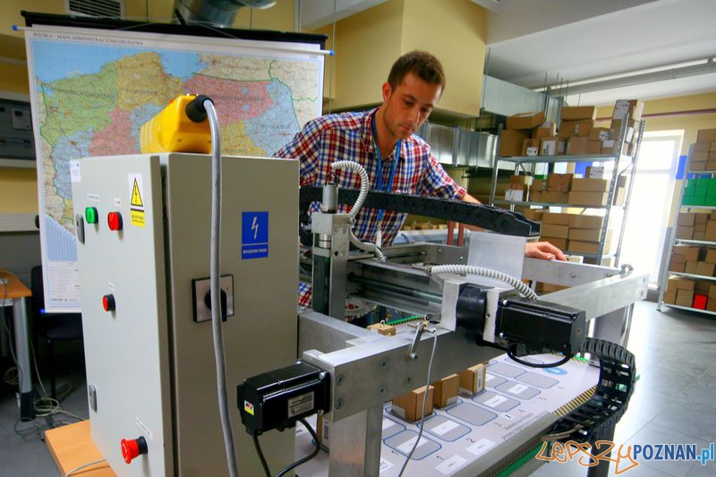 Laboratorium Technik Logistyk. Makieta symulacyjna.  Foto: Przemysław Kozakiewicz