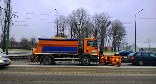 Piaskarka na Jana Pawła II  Foto: TD