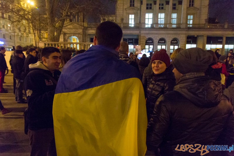 Demonstracja antywojenna na placu Wolności  Foto: lepszyPOZNAN.pl / Piotr Rychter