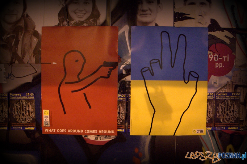 Ukraińscy artyści bardzo mocno zaangażowali się w moralne wsparcie zmian w ich kraju.  Foto: lepszyPOZNAN.pl / Mathias Mezler