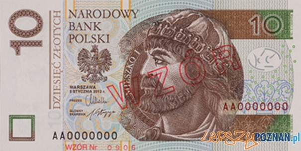 Zmodernizowany banknot 10 zł  Foto: NBP