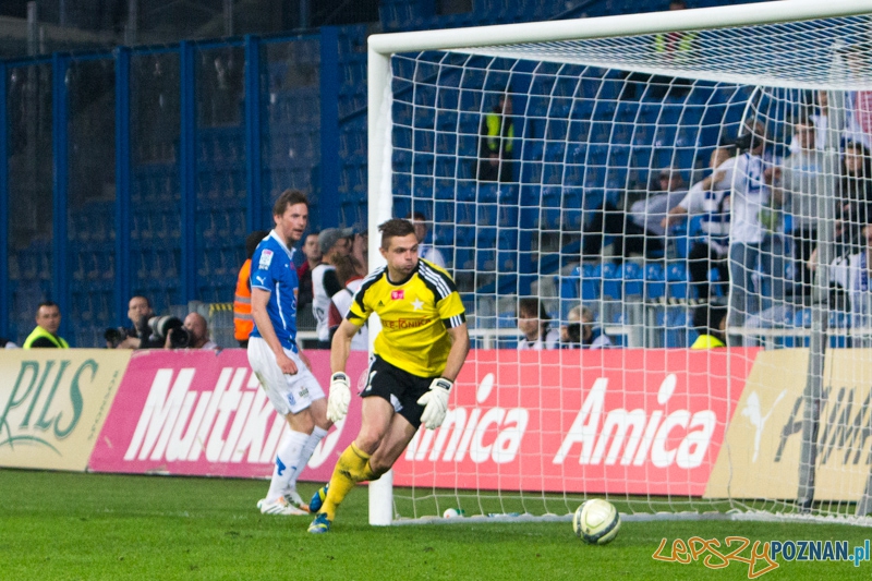 31. kolejka T-Mobile Ekstraklasy - Lech Poznań - Wisła Kraków (Kasper Hamalainen, Michał Miśkiewicz)  Foto: lepszyPOZNAN.pl / Piotr Rychter