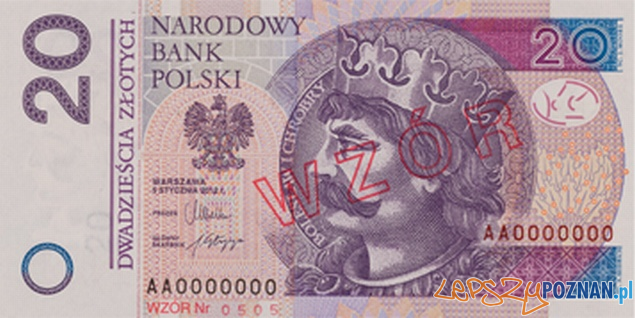 Zmodernizowany banknot 20 zł  Foto: NBP