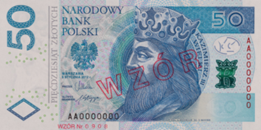 Zmodernizowany banknot 50 zł  Foto: NBP