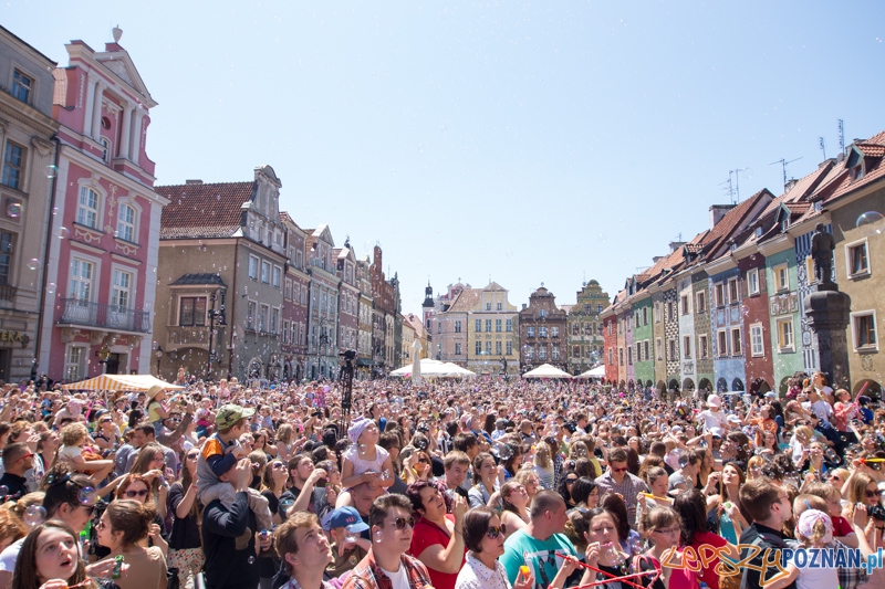 Bańki mydlane na Starym Rynku  Foto: lepszyPOZNAN.pl / Piotr Rychter