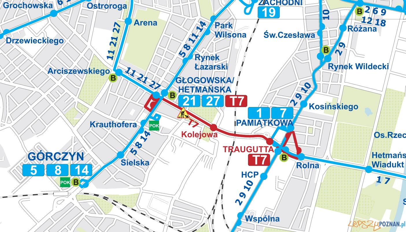 mapa-sieci-tramwajowej-11-19-czerwca-2014  Foto: ZTM