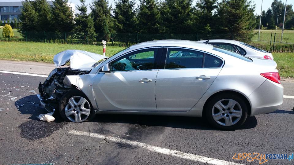 Wypadek na ul. Krzywoustego  Foto: JRG 6 / mł. kpt. Paweł Zieliński