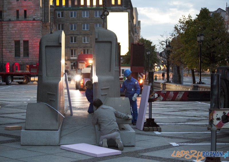 "Oko pamięci" autorstwa Horsta Hoheisela i Andreasa Knitza - Poznań 10.09.2014 r.  Foto: Leszek Jańczak © CK ZAMEK