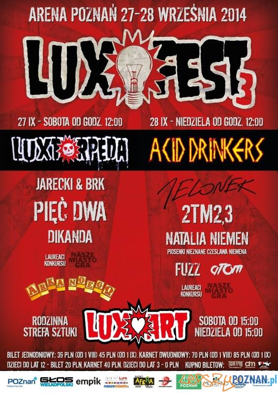 Luxfest 2014 - plakat  Foto: materiały organizatora