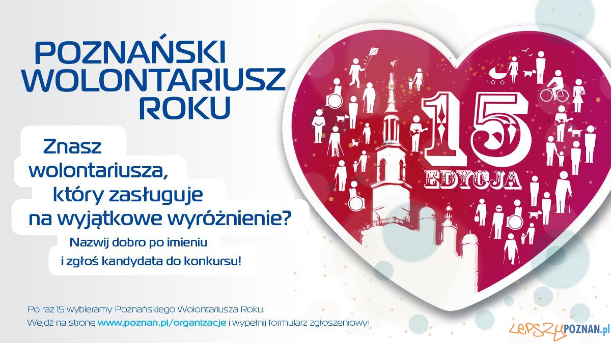Poznański Wolontarusz Roku 2014 (plakat)  Foto: mat. pras.