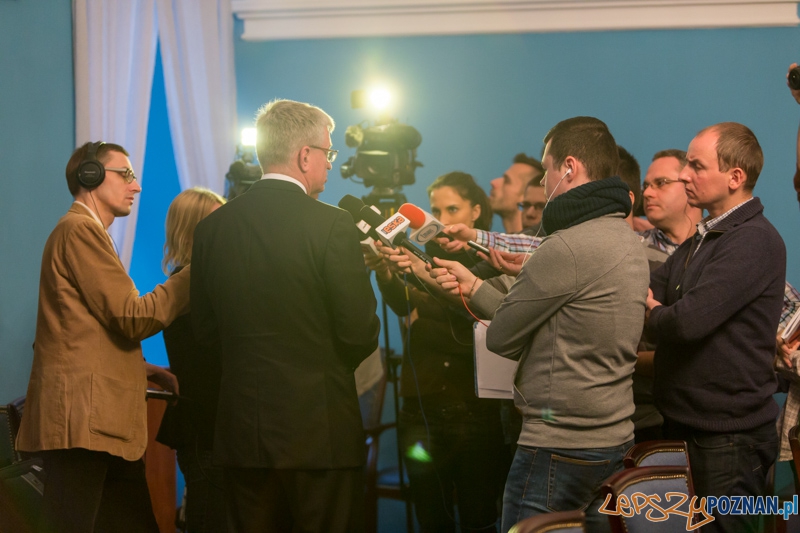 Konferencja z Prezydentem Miasta Poznania Jackiem Jaśkowiakiem  Foto: lepszyPOZNAN.pl / Piotr Rychter