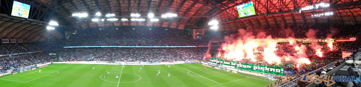 Oprawa w trakcie meczu Lech - Legia - Poznań 22.03.2015 r.  Foto: LepszyPOZNAN.pl / gsm