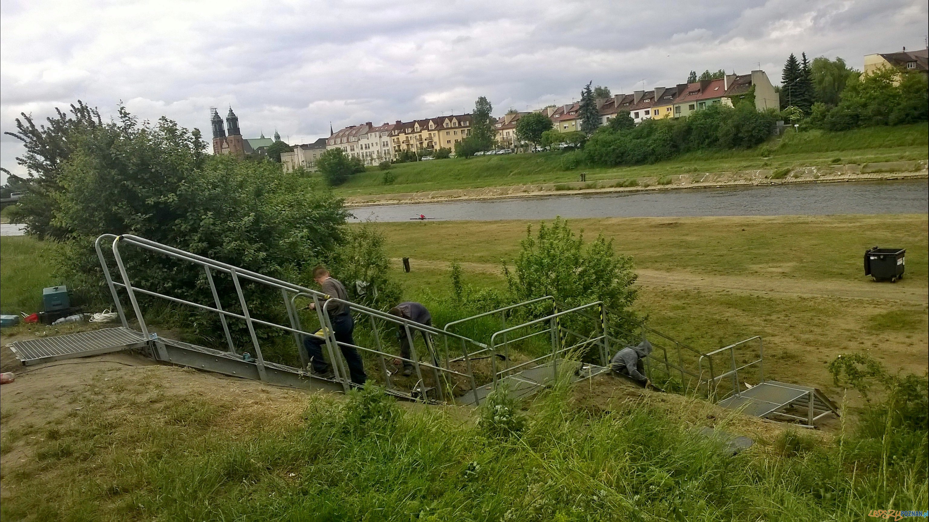 Nowe schody nad Wartą  Foto: TD