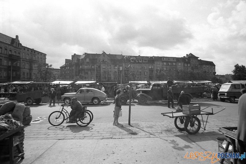 Rynek Łazarski w latach 50.tych  Foto: Jan Kurek