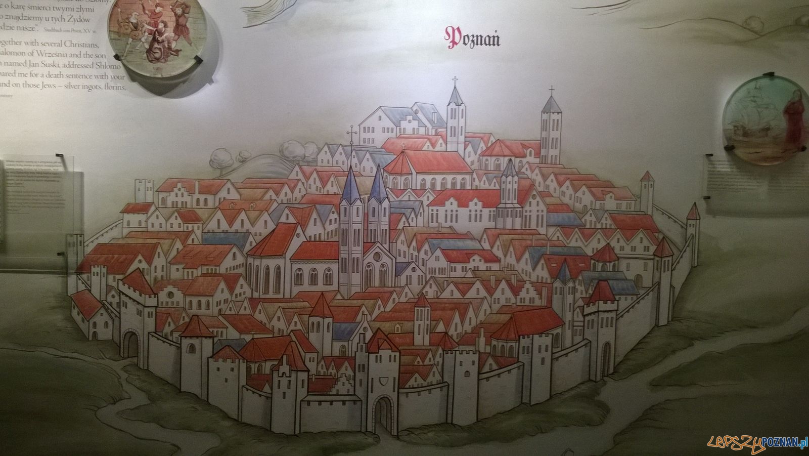 Mapa Poznania w Muzeum Polin  Foto: TD