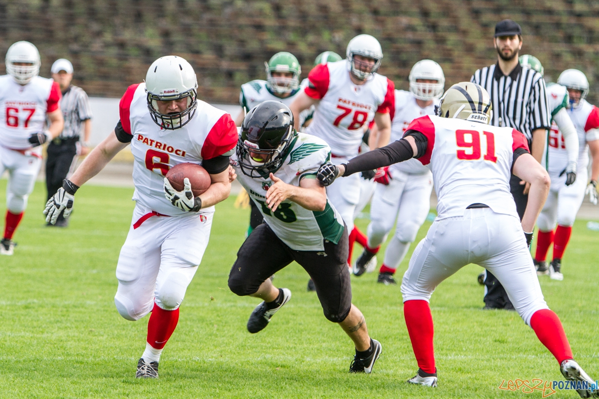 Patrioci Poznań - Griffons Słupsk 21:6 - Poznań 27.06.2015 r.  Foto: LepszyPOZNAN.pl / Paweł Rychter