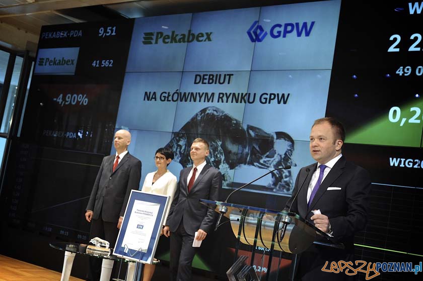 Pekabex zadebiutował na GPW  Foto: GPW