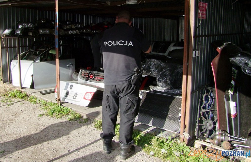 Handlował kradzionymi częściami samochodowymi  Foto: KW POLICJI W POZNANIU