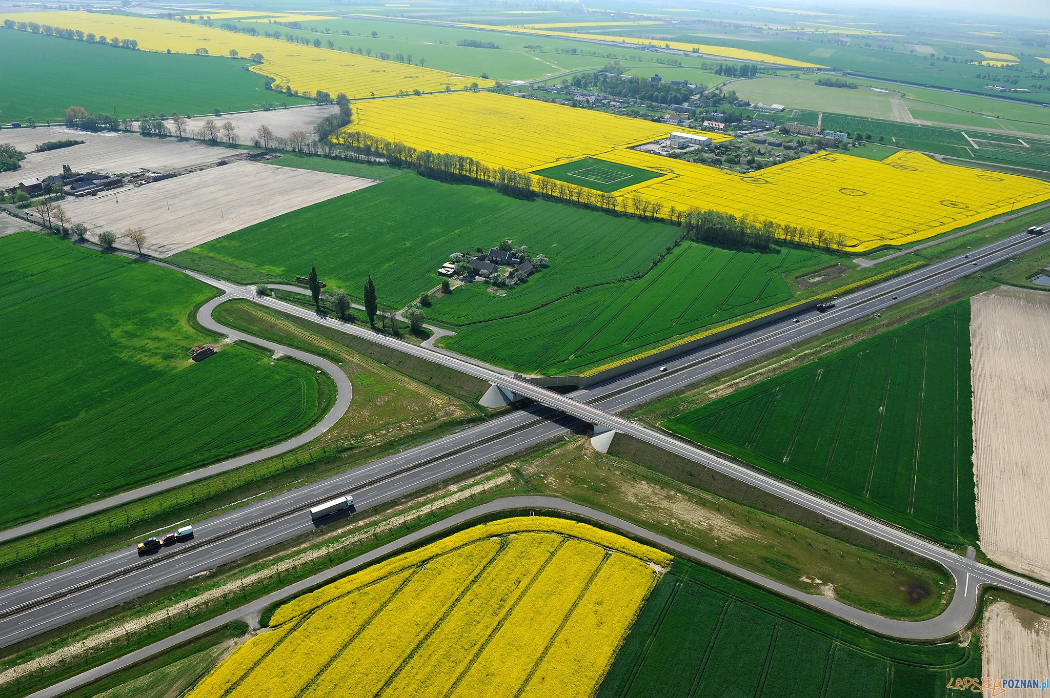 Węzeł Kleszczewo  Foto: AEROFOTO Kleszczewo facebook