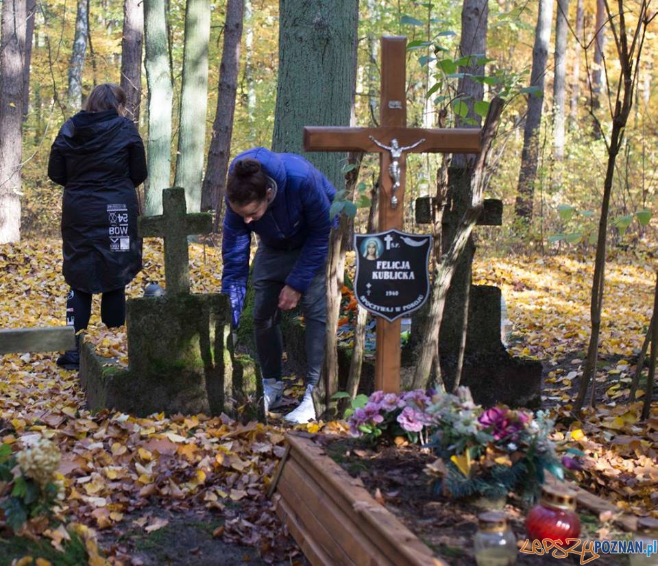 Porządki na zapomnianym cmentarzu  Foto: Gimnazjum 22 w Poznaniu