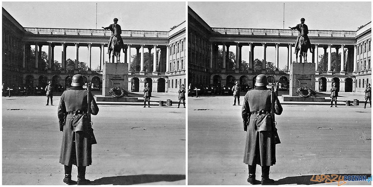 Warszawa, plac Piłsudskiego (1939)  Foto: Fotoplastykon Poznański 
