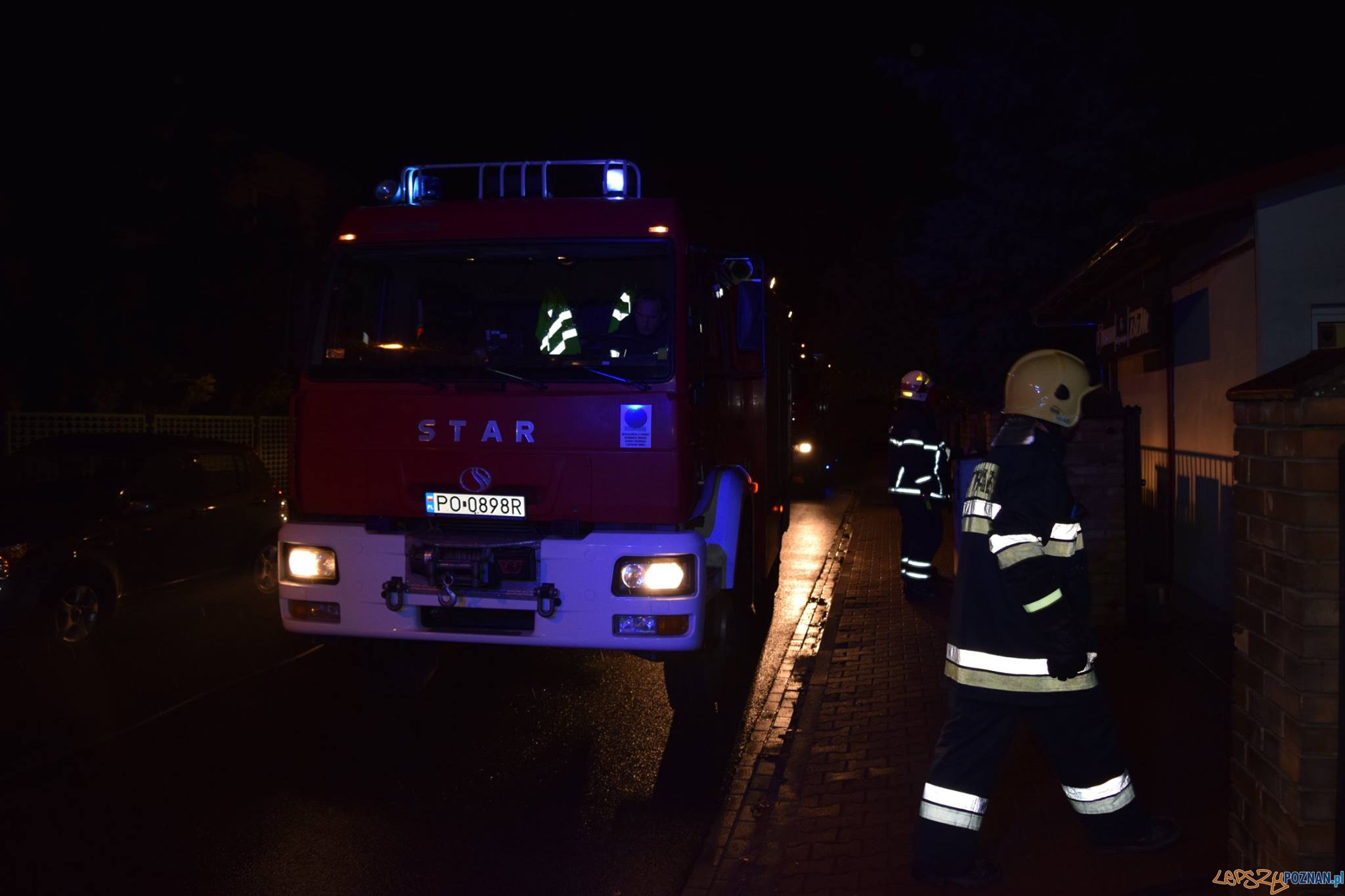 Pożar w Luboniu  Foto: OSP Luboń / Maciej i Mateusz