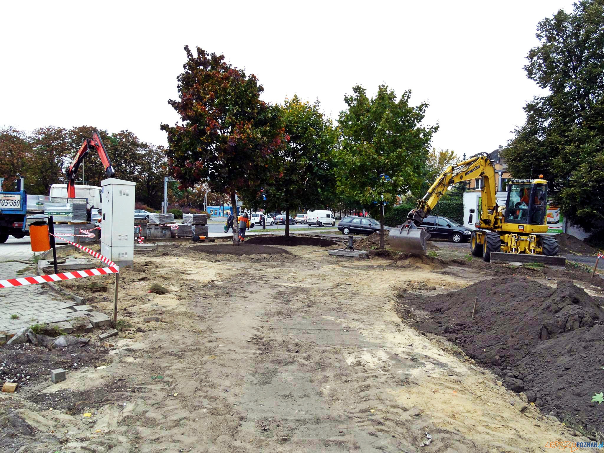 Prace na skwerze Ściegiennego/ Głogowska  Foto: ZDM