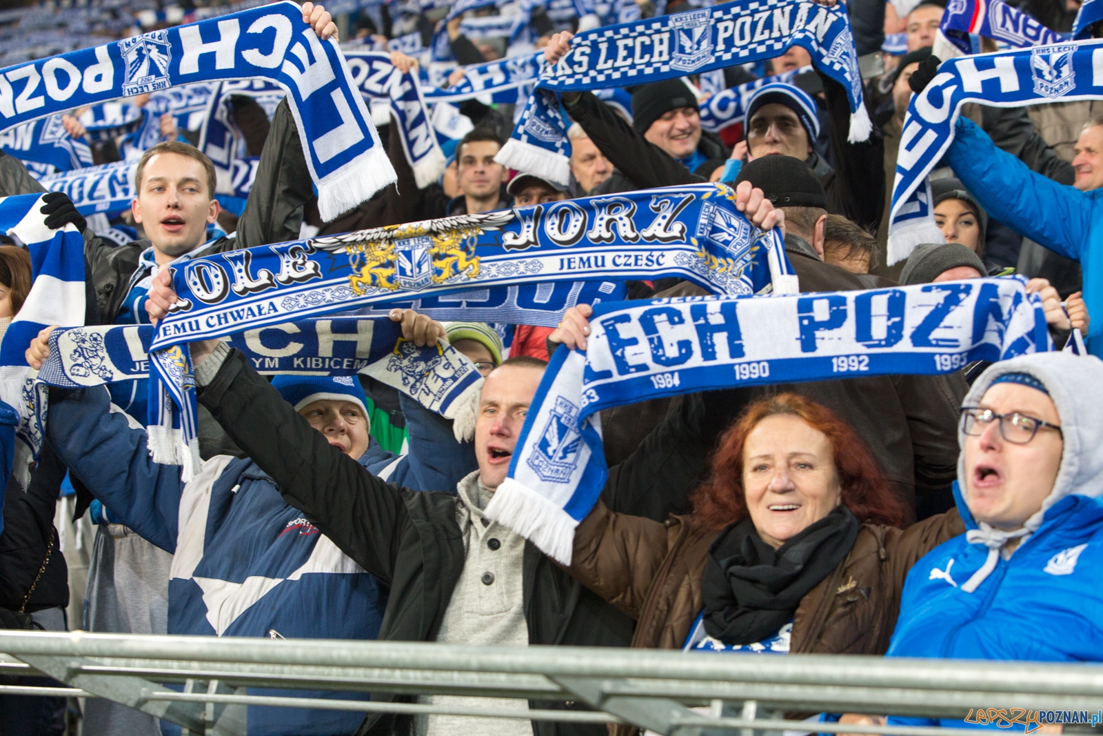 Liga Europy - KKS Lech Poznań - ACF Fiorentina (najlepsi kibice  Foto: lepszyPOZNAN.pl / Piotr Rychter